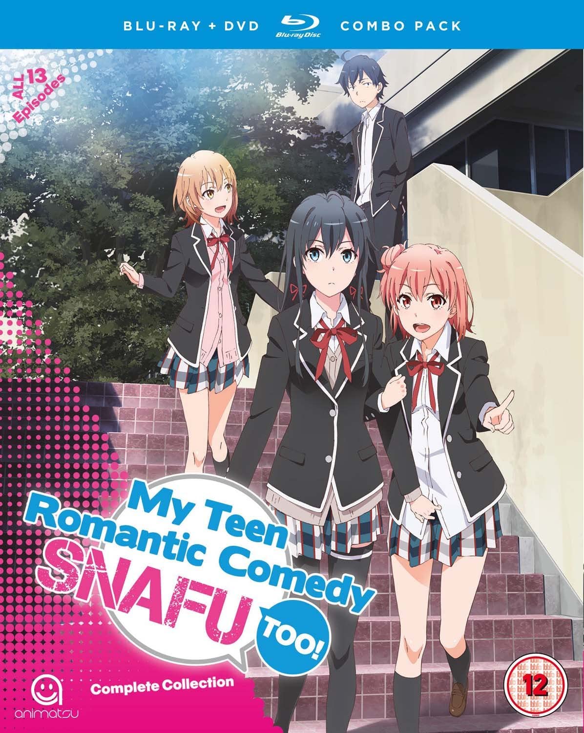 Anime Bluray - My Teen Romantic Comedy SNAFU Too! (Episodes 1-13) Blu-ray/DVD Combo Anime Bluray - My Teen Romantic Comedy SNAFU Too! (Episodes 1-13) Blu-ray/DVD Combo